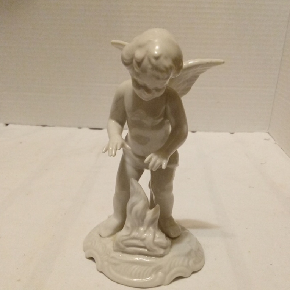 Dresden Porcelain Angel Figurine 1960